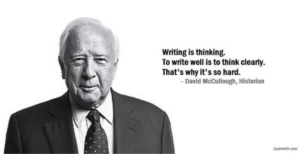 Schrijven is denken, goed schrijven is helder denken, daarom is het zo moeilijk.