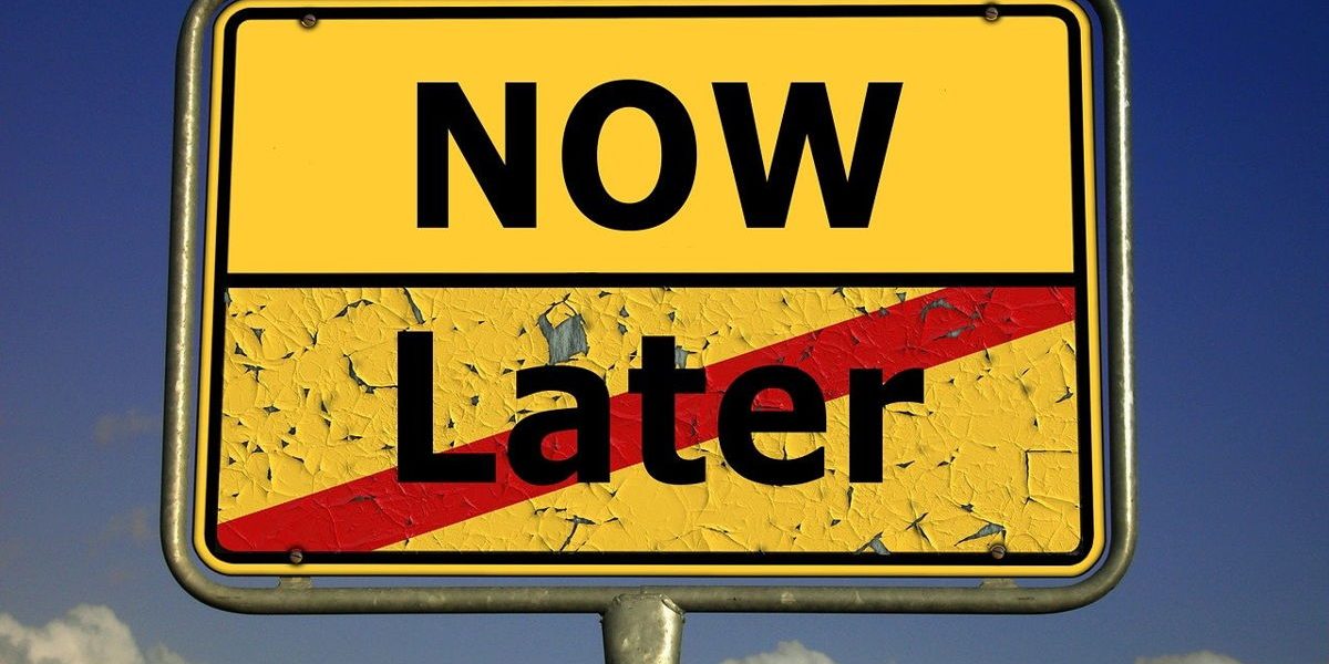 iedereen heeft last van uitstelgedrag, gebruik de 3 minuten regel.