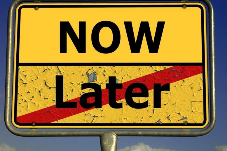 iedereen heeft last van uitstelgedrag, gebruik de 3 minuten regel.